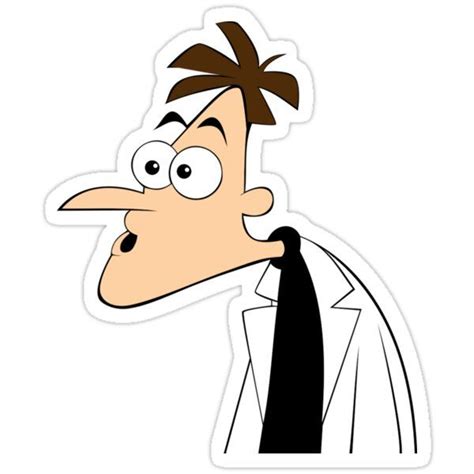 "Dr. Heinz Doofenshmirtz" Sticker for Sale by leahsanders | Stickers, Aesthetic stickers ...