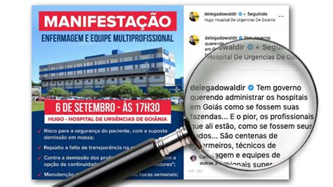 Delegado Waldir Ataca Caiado Quer Administrar Hospitais Como Se