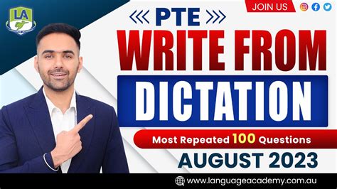 PTE Listening Write From Dictation August 2023 Exam Predictions LA