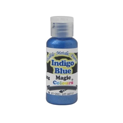 Magic Colours Metallic Paint - Indigo Blue ( 32 g ) | Super-taart