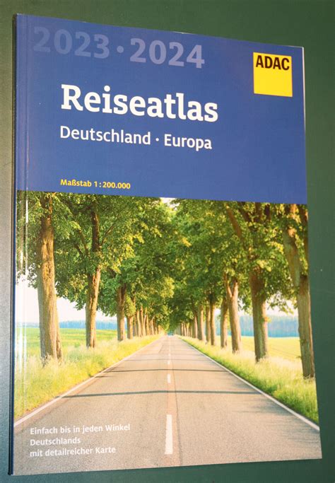 ADAC Reiseatlas Deutschland Europa 2023 2024 Maßstab 1 200 000