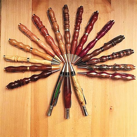 Wood pens I made on my lathe : somethingimade