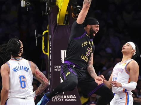 NBA Partite I Lakers Mettono Ko OKC Di Nuovo I Warriors Non Si