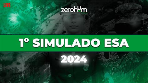 LIVE CORREÇÃO 1º SIMULADO ESA 2024 YouTube