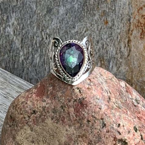 Mystic Topaz Amethyst Ring Gle Good Living Essentials