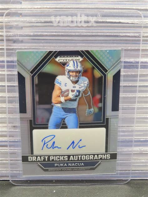 Puka Nacua Prizm Draft Picks Dpa Pnu Draft Picks Autographs