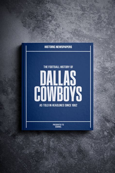 Dallas Cowboys Gifts - Football History Book