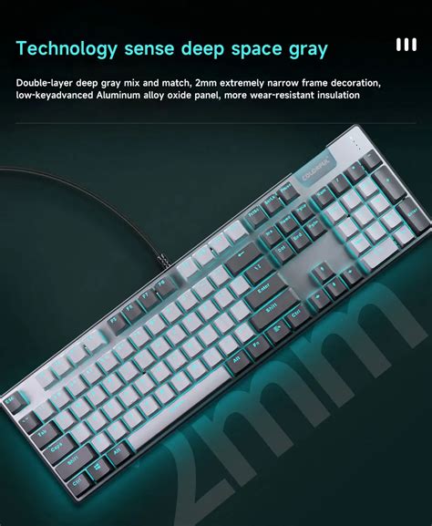 Цветная игровая клавиатура, набор механической мыши, 128 клавиш, RGB ...