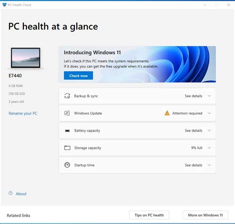 Microsoft Windows 11 Yükseltmeleri İçin Pc Health Check Uygulamasını