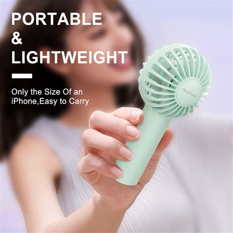 Orashare Hf Mini Electric Fan Rechargeable Portable Mini Fan Speed