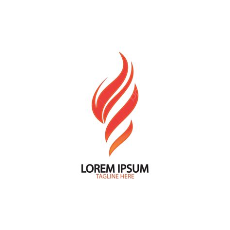 Fuego Llama Logo Icono Vector Dise O Plantilla Hoguera Elemento Peligro