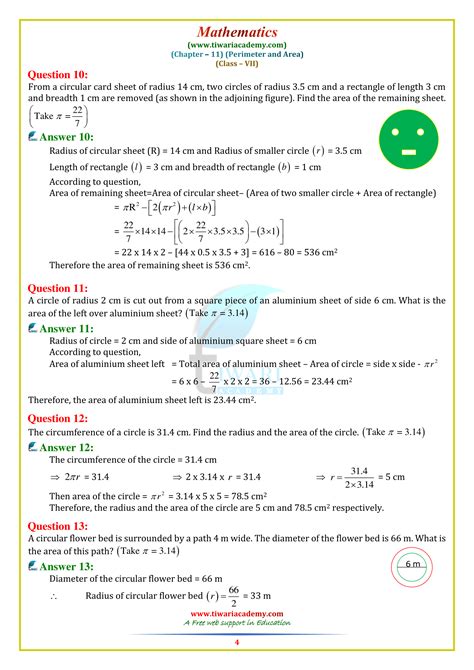 Ncert Solutions For Class 7 Maths Chapter 11 Perimeter And Area