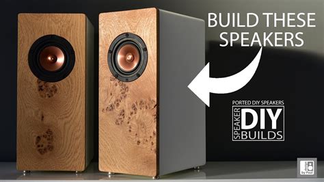 DIY Bookshelf Speakers Made Of MDF With Solid Wood Front Baffles