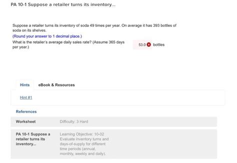 Solved Pa Suppose A Retailer Turns Its Inventory Chegg