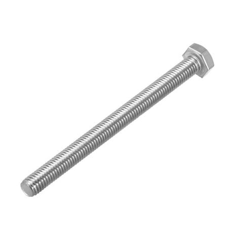 M8 Thread 110mm 304 Stainless Steel Hex Head Screw Bolts Fastener 8pcs