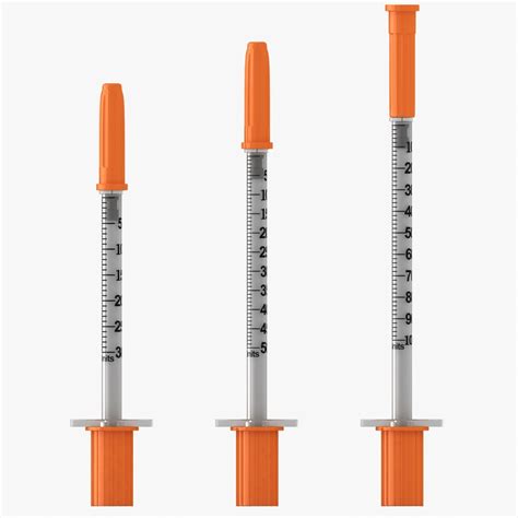 bd insulin syringe set 3d model