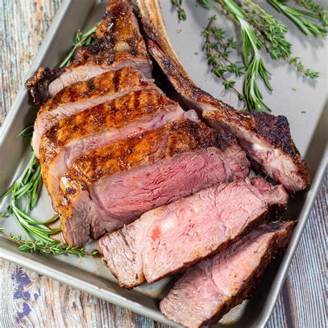 Grilled Tomahawk Ribeye - Bake It With Love