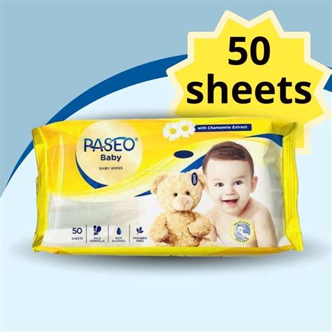 Jual Paseo Baby Wipes Tisu Basah Paseo 50 Sheet Shopee Indonesia