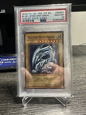 Yugioh Blue Eyes White Dragon DPKB EN001 Super Rare 1st Edition PSA 10