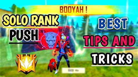 SOLO RANK PUSH BEST TIPS AND TRICKS BCR BRO GAMING GARENA FREE