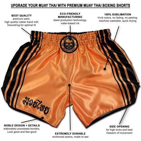 Peach Black Muay Thai Boxing Shorts Muay Thai Shop