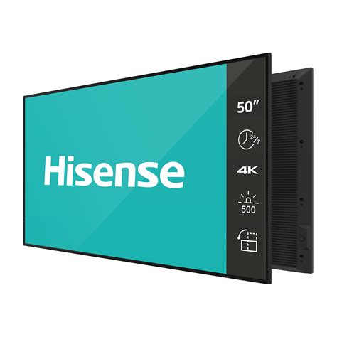 50” 4K UHD VA Digital Signage Display - 24/7 Operation. Hisense ...