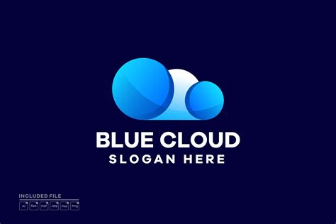 Abstract Cloud Gradient Logo Design Graphic by yuanesei · Creative Fabrica