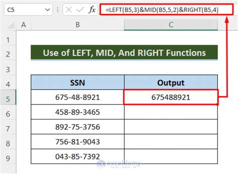 How To Remove Dashes From Ssn In Excel 4 Quick Methods