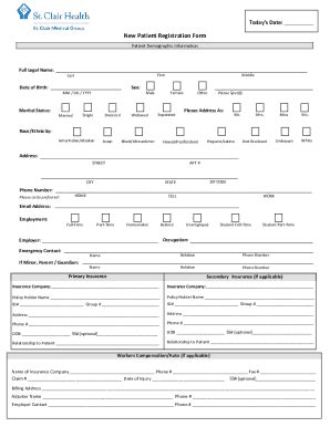 Fillable Online New Patient Demographic Form Pdf Fax Email Print