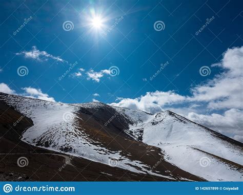 View From Tibet Background Stock Image Image Of Landscape 142657899