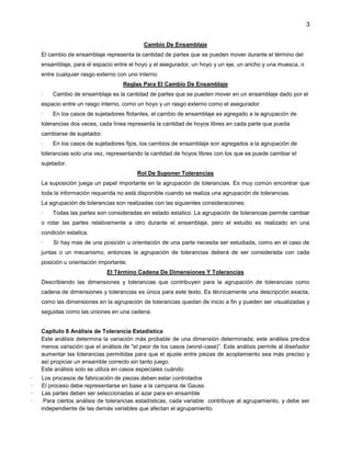 Breve Rese A De Acumulaci N De Tolerancias Mec Nicas Pdf