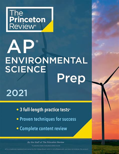 Amazon Princeton Review Ap Environmental Science Prep 2021 3 Practice Tests Complete