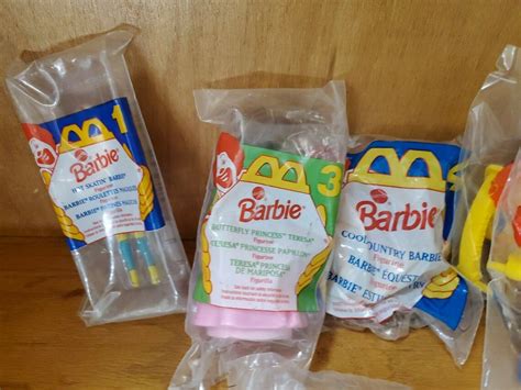 Mcdonalds Happy Meal Barbie And Hot Wheels Toys Piece Etsy