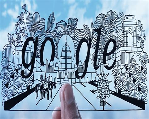 Google Marks 74th R Day With Doodle Based On Hand Cut Paper Art