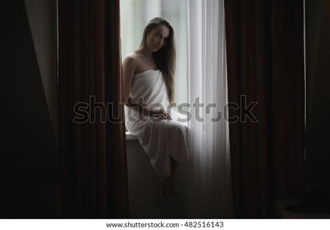 Sexy Nude Woman On Window Stock Photo Edit Now 482516143