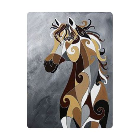 Horse Abstract Art DIY Framed Canvas for Painting– Hobby India