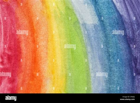 Aquarell Regenbogen Abstrakt Freigestellt