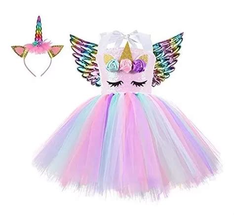 Disfraz De Unicornio Para Ni As Vestido De Unicornio Arco Cuotas Sin