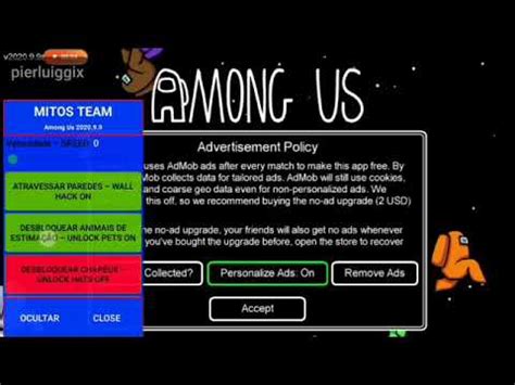 Among us Hack apk versión 2020 9 9a YouTube