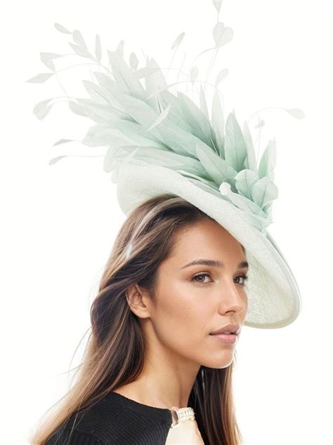 Sage Moss Green Saucer Disc Kentucky Derby Fascinator Hat Royal Ascot