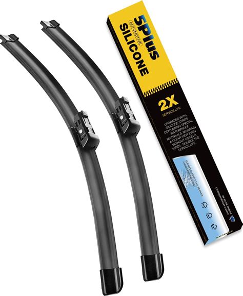 Amazon 5 PLUS Silicone Windshield Wipers 24 And 19 Inch