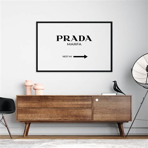 Prada Marfa Impresión de moda Cartel digital Cartel de Etsy