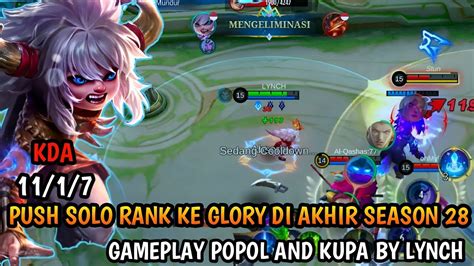 Push Solo Rank Ke Glory Di Akhir Season 28 Gameplay And Build Popol And