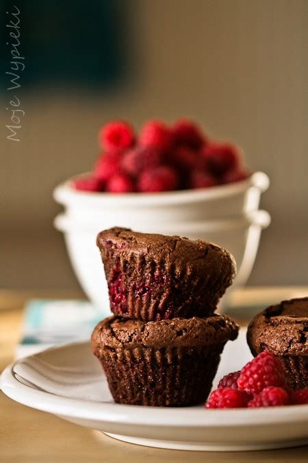 Babeczki Czekoladowe Brownies Z Malinami Moje Wypieki