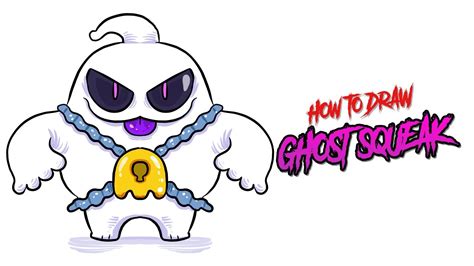 How I Draw GHOST SQUEAK The BEST Skin EVER Brawl Stars YouTube