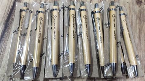 Bamboo Pen Personalize Laser Engraved Ballpen Personalize Customized