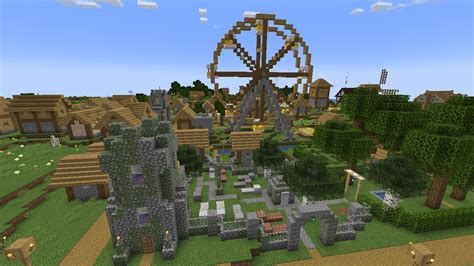 Plains Village (after 3 Years) : r/Minecraft