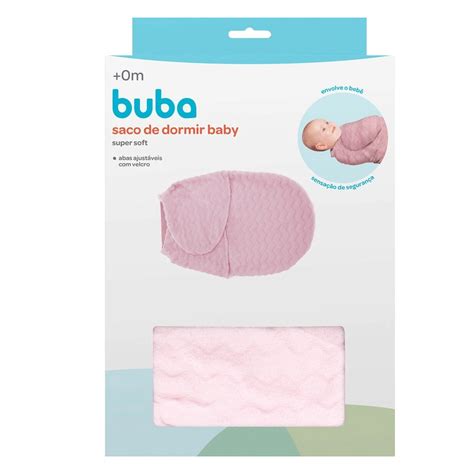 Saco De Dormir Buba - Saco de Dormir Baby Super Soft Rosa Buba - Cinderela Baby