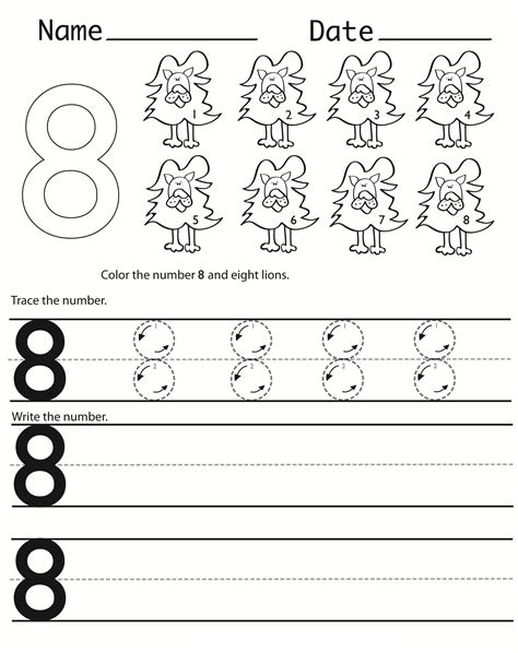 Writing Numbers Worksheets Printable Activity Shelter Printable