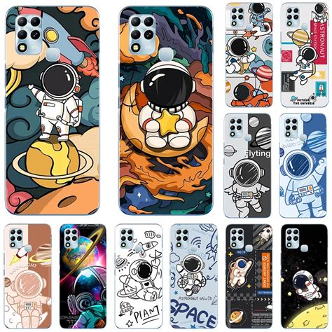 Infinix Hot Helio G 創意宇航員太空人高清保護套個性手機殼 蝦皮購物